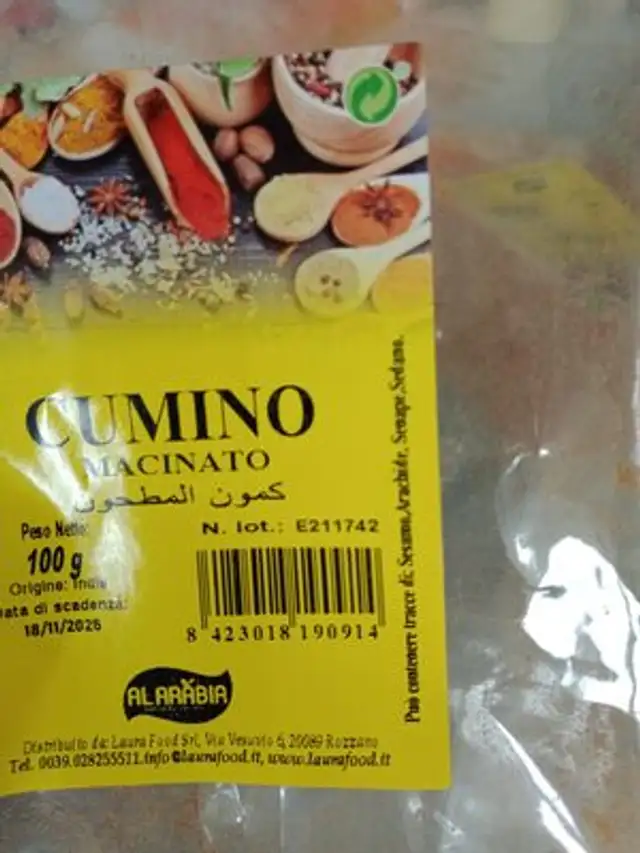 Unknown ingredients label
