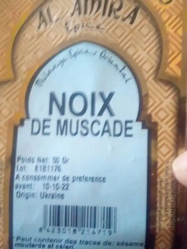 Unknown ingredients label