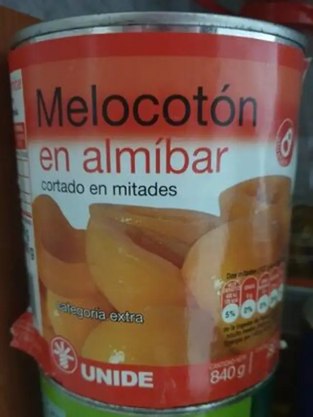 Melocotón en almíbar
