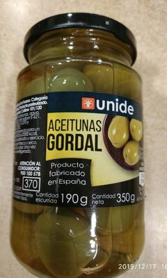 Aceitunas Gordal front packaging