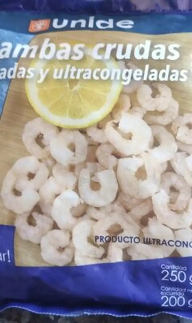 Gambas crudas