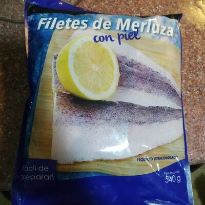 Filetes merluza con piel