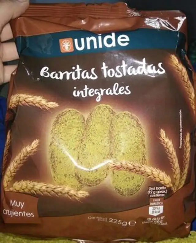 Barritas tostadas integrales