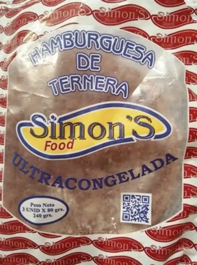 Hamburguesa de ternera ultra congelada