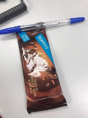 Snack de chocolate negro