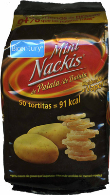 Mini tortitas de patata "Nackis" front packaging