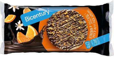 Chocolate negro a la flor de azahar y trocitos de naranja