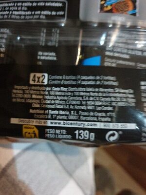 Chocolate negro a la flor de azahar y trocitos de naranja ingredients label