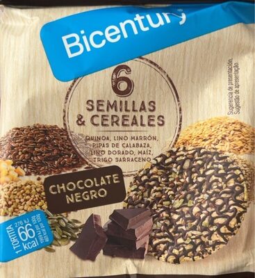 Semillas y cereales (chocolate) front packaging