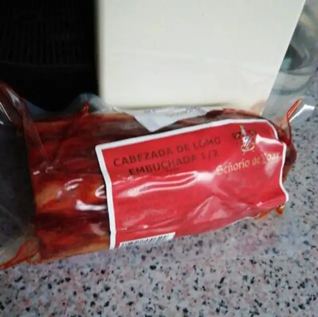 Cabezada de lomo embuchada front packaging