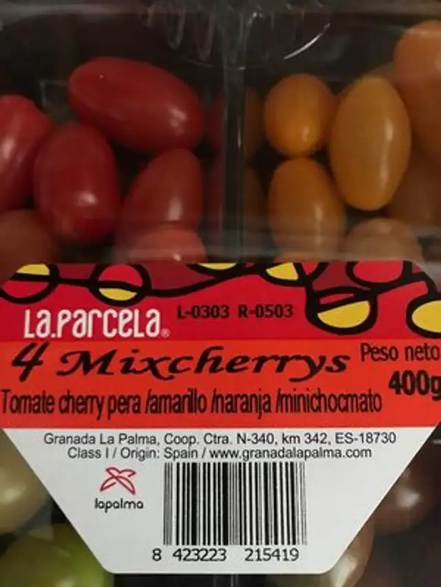 Tomates cherry 🍅 (4 oct) nutrition facts table