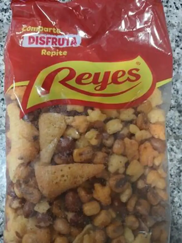 Frutos secos ingredients label