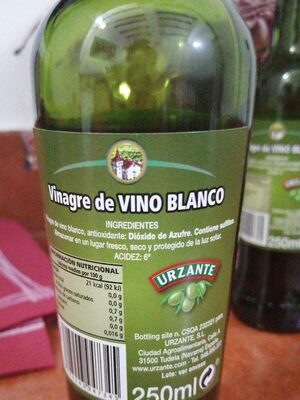 Vinagre de vino blanco