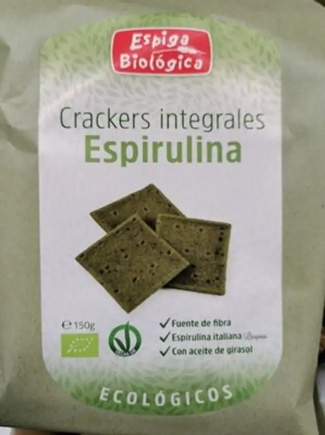 Crackers intégrales espirulina