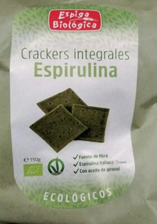 Crackers intégrales espirulina nutrition facts table