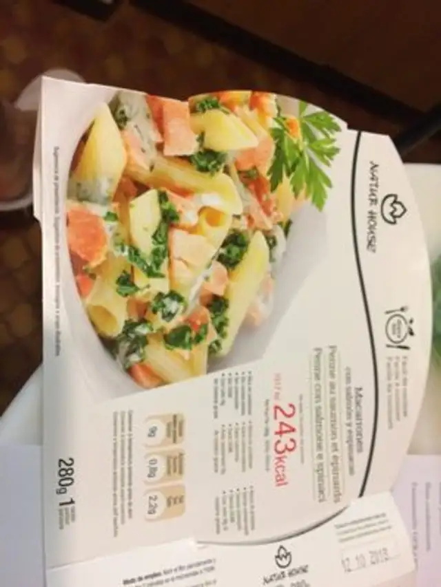 Penne au saumon et epinards