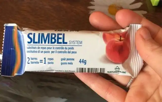 Kiluva Apple Bar Slimbel nutrition facts table