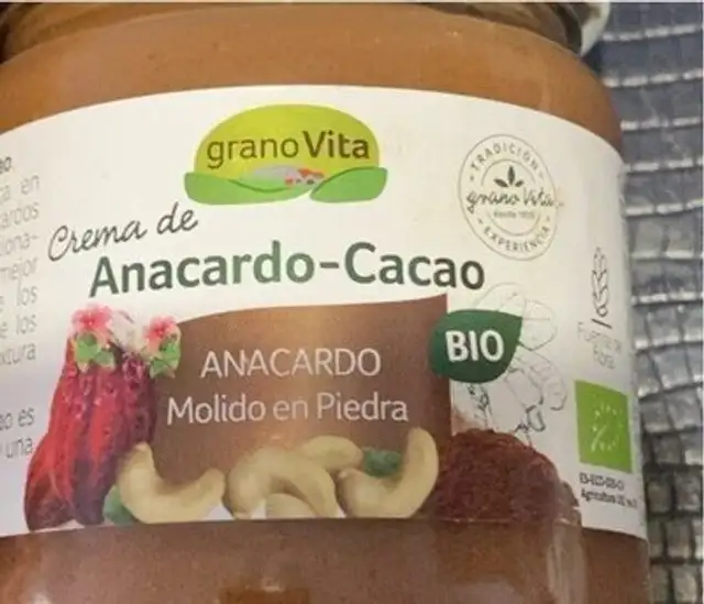 Crema de Anacardo-Cacao