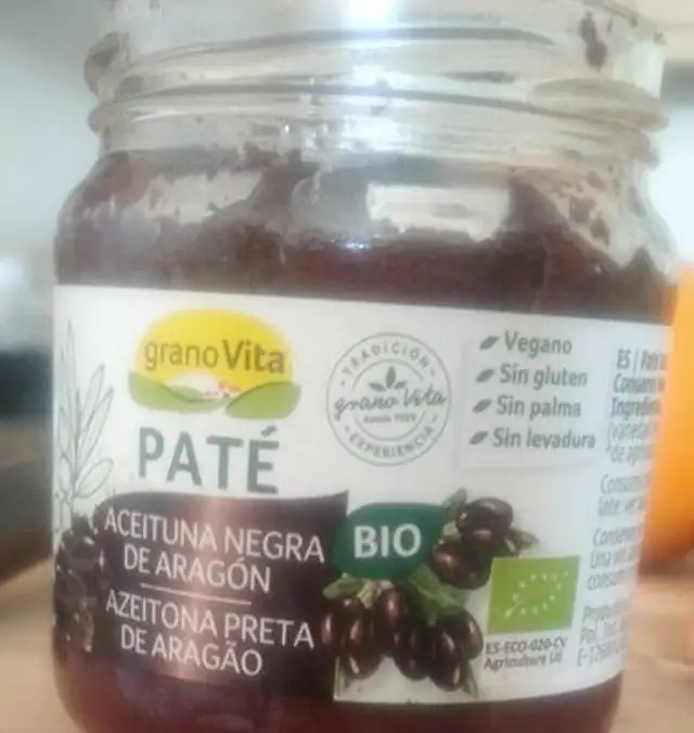 Paté aceitunas negras de Aragón bio