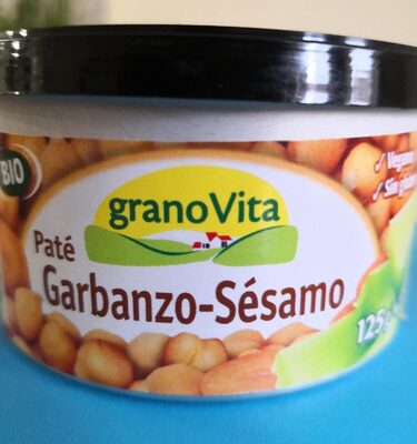 Paté Garbanzo-Sésamo front packaging