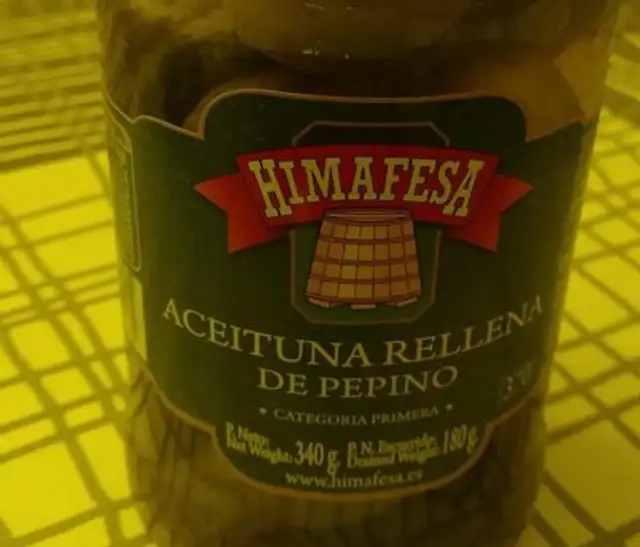 Aceituna rellena de pepino