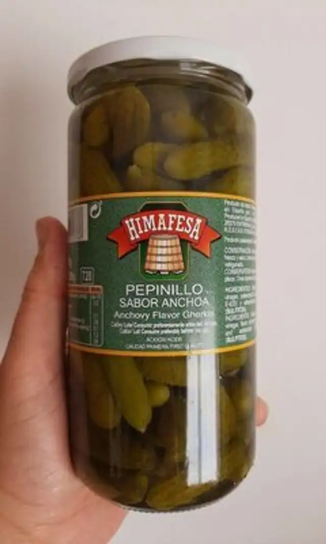 Pepinillos sabor anchoa