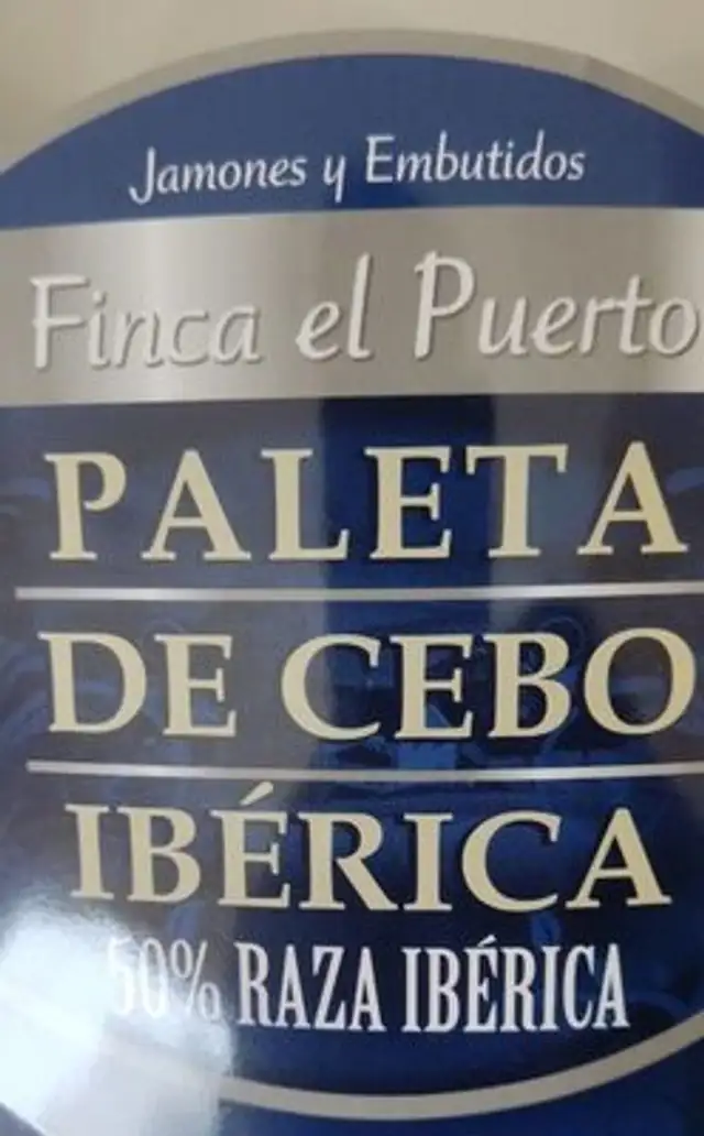 Paleta de cebo ibérica