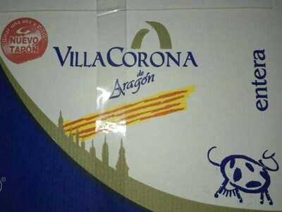 Leche entera de Aragón front packaging