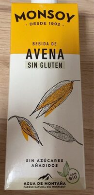Bebida De avena Sin Gluten Bio