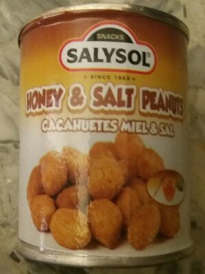 Snacks Salysol Cacahuetes Miel & Sal