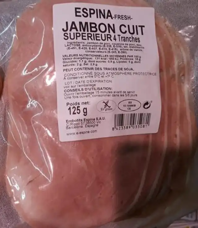 Jambon cuit espina