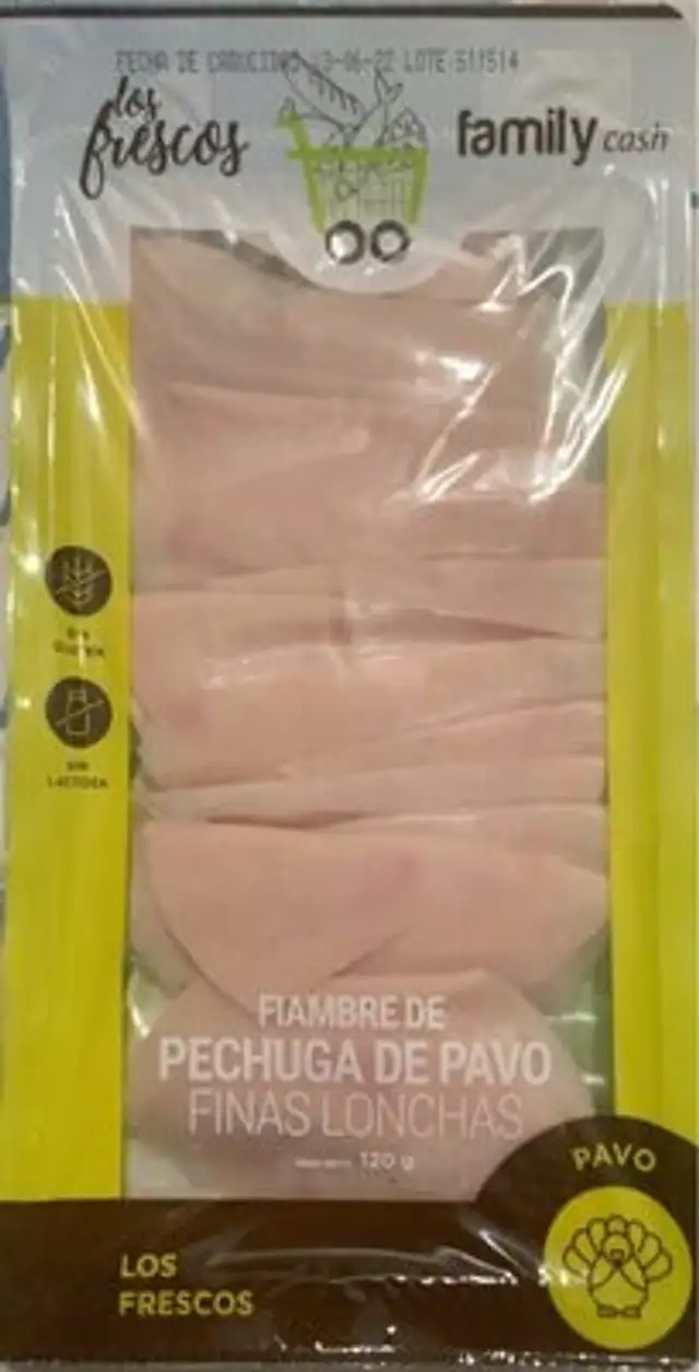 Fiambre de pechuga de pavo cocida