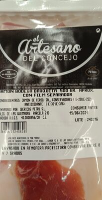 Jamón bodega barqueta front packaging