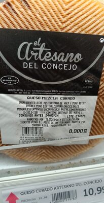 Queso mezcla curado