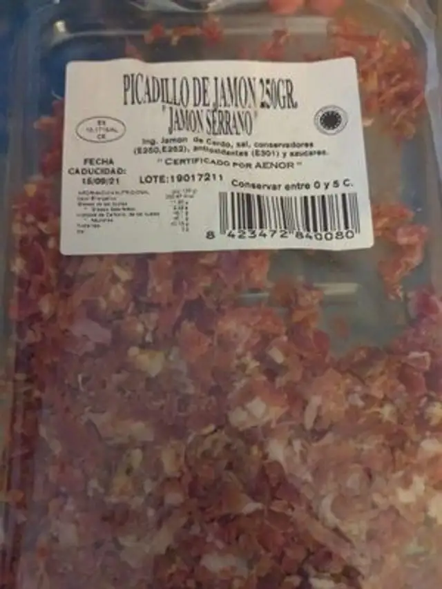 Picadillo de jamón
