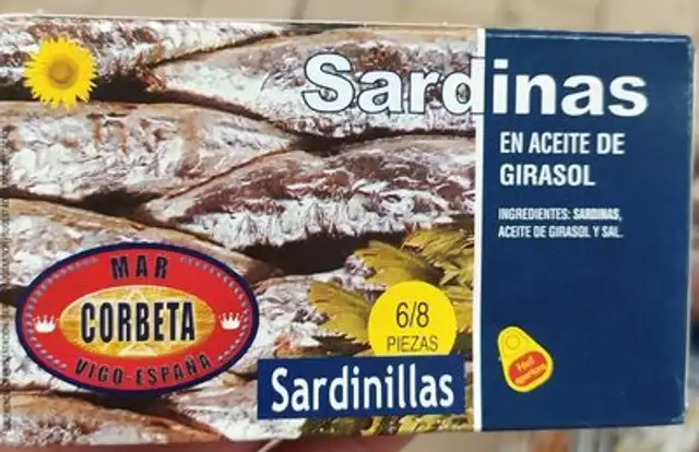 Sardinas en aceite de girasol