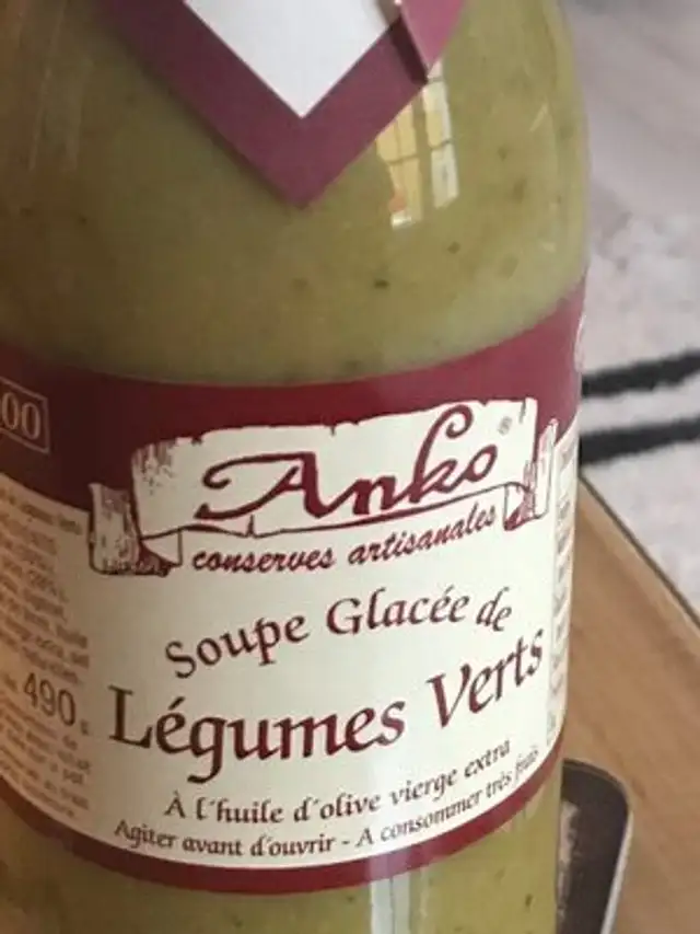 Soupe glacee legumes verts