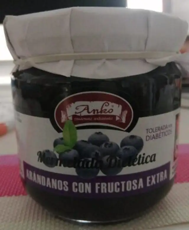 Mermelada Dietética arándanos con fructosa extra