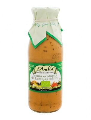 Crema ecológica de lentejas