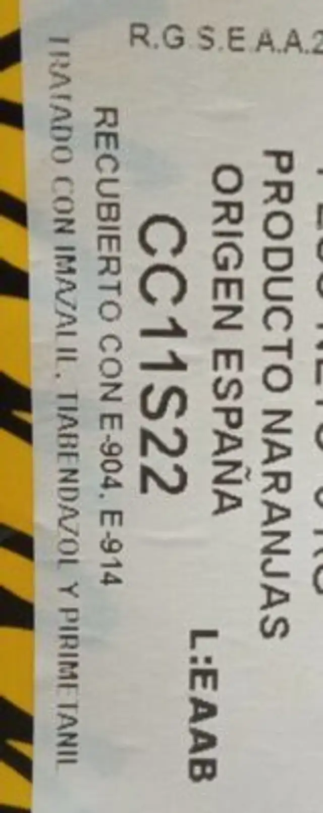 Naranja de zumo nutrition facts table