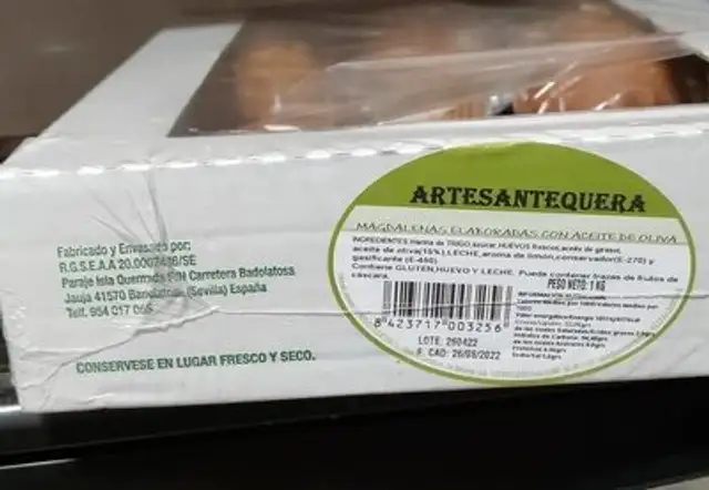 Magdalenas elaboradas con aceite de oliva