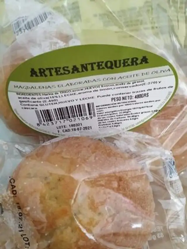 Magdalenas elaboradas con aceite de oliva