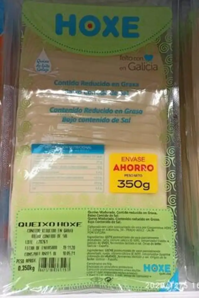 Queso barra nutrition facts table