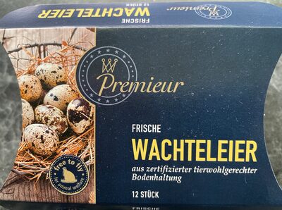 Frische Wachteleier front packaging