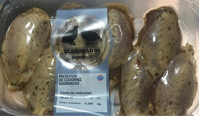 Pechugas de codorniz marinadas