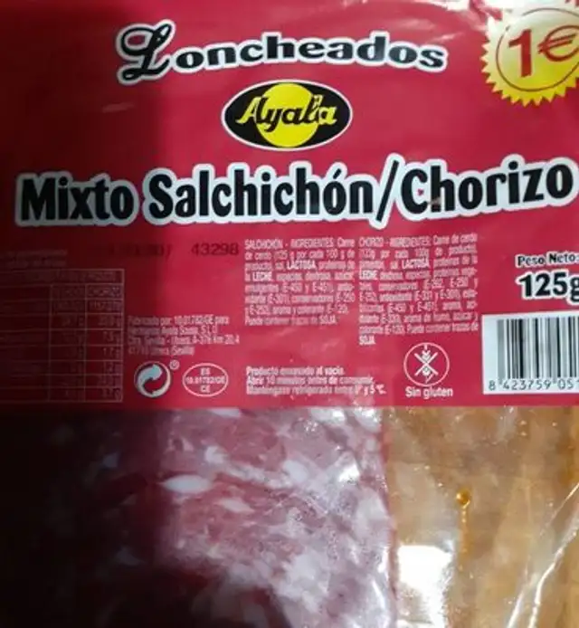 Mixto salchichón y chorizo