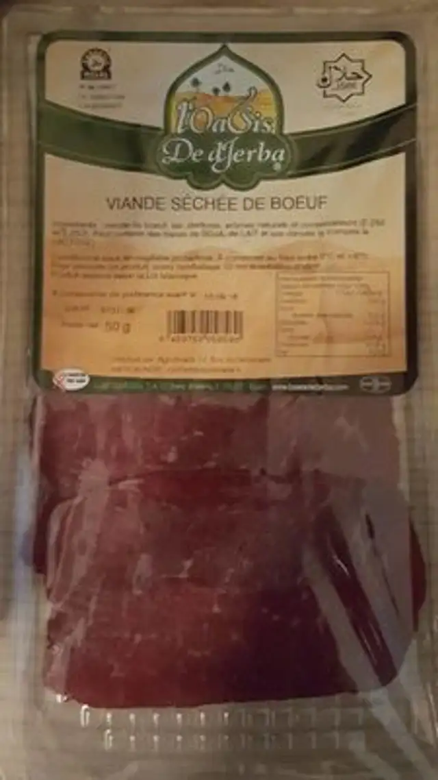 Viande séchée de boeuf