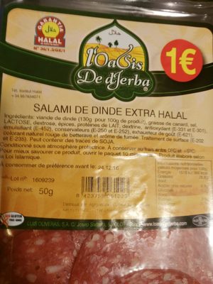 Salami de dinde extra halal