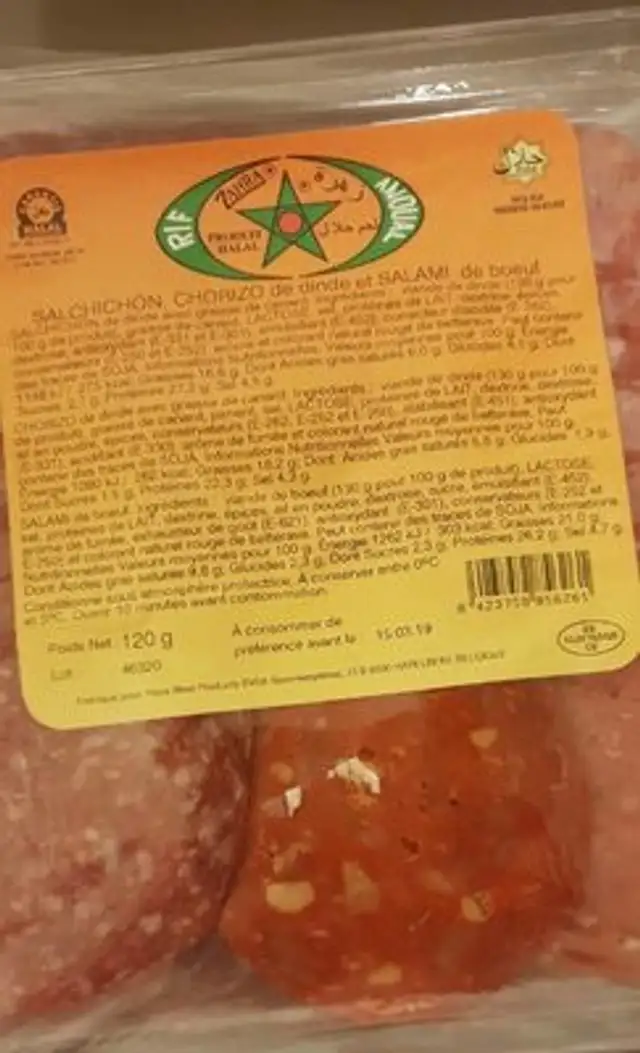 chorizo de dinde et salami de boeuf
