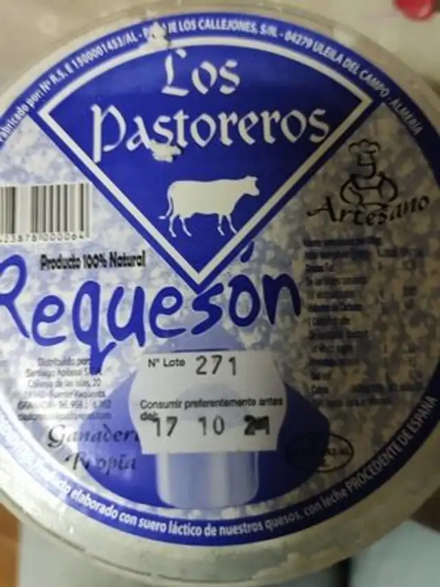Requesón nutrition facts table